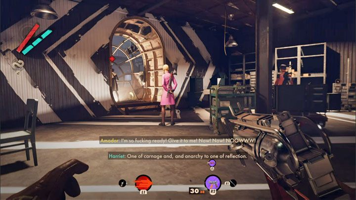 Musicie powtórzyć wszystkie początkowe kroki związane z infiltracją Hangaru 2 w Zatoce Karla, które opisaliśmy w solucji na stronie dotyczącej tropu Teoria chaosu - Deathloop: Jak zdobyć trofeum Dzień sądu? - Deathloop - poradnik do gry