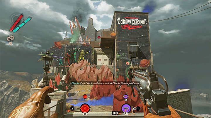 Stan: Oderwanie to zwariowana gra typu live action, która rozgrywana jest w zamku Charliego w dzielnicy Updaam (środek dnia) - Deathloop: Jak zdobyć trofeum Koniec gry? - Deathloop - poradnik do gry