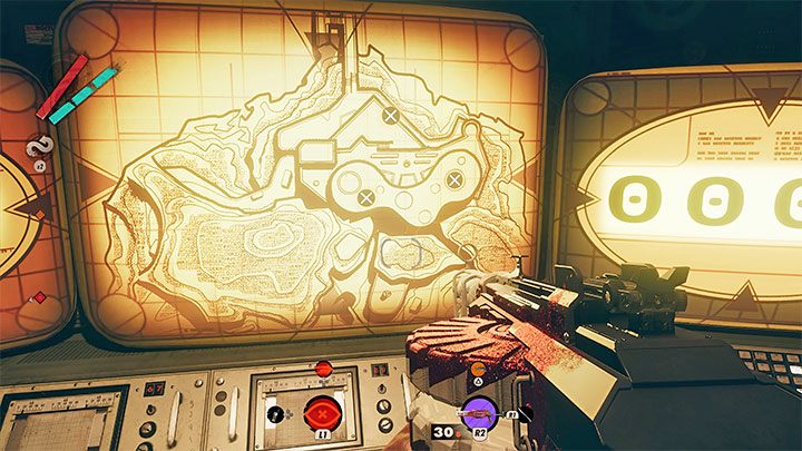 Otrzymacie komunikat o nieudanym połączeniu, ale na ekranie wyświetli się mapa z trzema znaczkami X symbolizującymi obiekty, które będziecie musieli odnaleźć - Deathloop: Jak zdobyć trofeum Koniec gry? - Deathloop - poradnik do gry