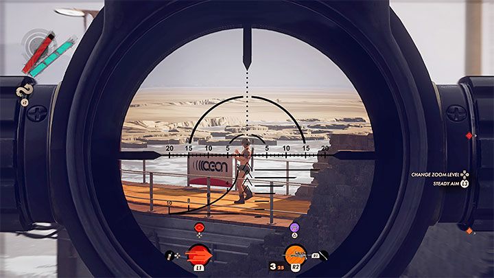 Rozebranego przeciwnika możecie znaleźć na lewo od klubu Franka, czyli przy ścieżce prowadzącej w stronę molo - Deathloop: Jak zdobyć trofeum Nagi zgon? - Deathloop - poradnik do gry