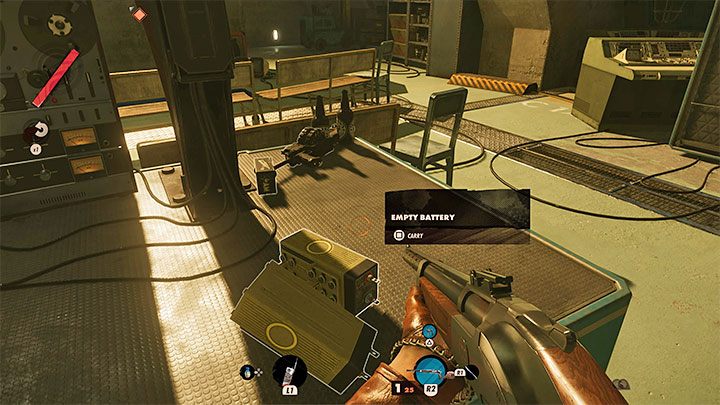 Na każdej baterii widoczne są lampki i informują o tym ile ładunku w danym momencie ona przechowuje - Deathloop: Jak używać baterii? - Deathloop - poradnik do gry
