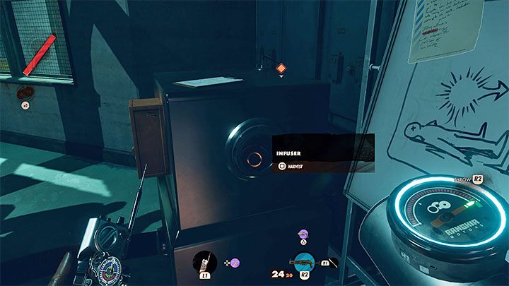 Z napełnionym urządzeniem musicie dotrzeć do znajdującego się w laboratorium infuzora - Deathloop: Wszechobecność - solucja, opis przejścia - Deathloop - poradnik do gry