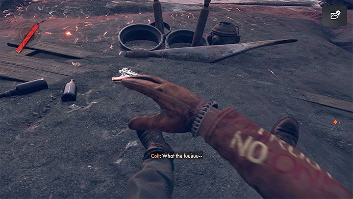 Colt zginie w tym momencie (nie jest to żaden błąd, tylko zaplanowana akcja) i po odrodzeniu się na plaży będziecie dysponowali mechaniką zbierania rezyduum ze świata gry - Deathloop: Wszechobecność - solucja, opis przejścia - Deathloop - poradnik do gry