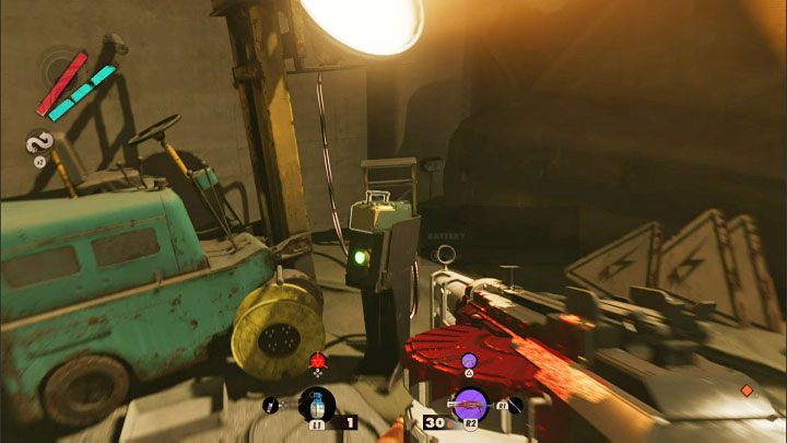 Pierwszą z trzech wymaganych baterii możecie bardzo łatwo zdobyć - Deathloop: Siedzimy w tym razem - solucja, opis przejścia - Deathloop - poradnik do gry