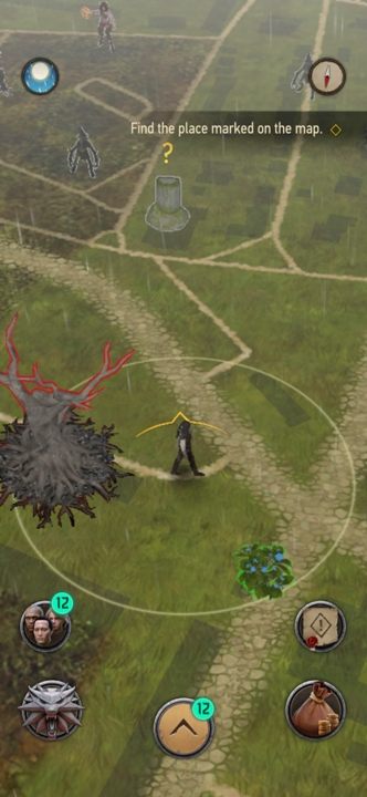 Na miejscu zobaczycie kamienny monolit - Wiedźmin Pogromca potworów: Wspólnicy - solucja, opis przejścia - Wiedźmin Pogromca potworów - poradnik do gry