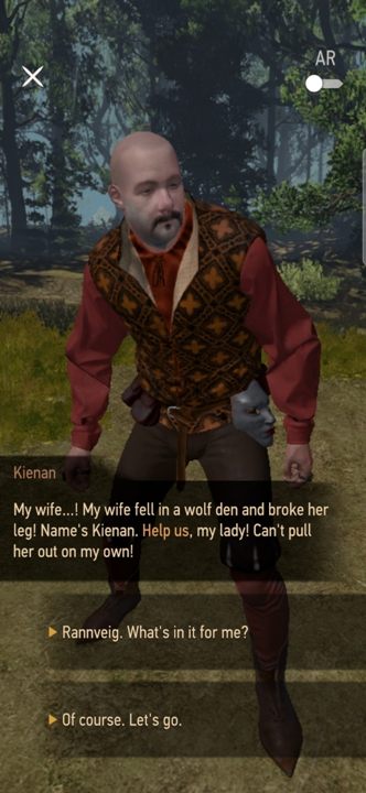 Po dotarciu do punku na mapie poznacie Kienana - Wiedźmin Pogromca potworów: W sukurs - solucja, opis przejścia - Wiedźmin Pogromca potworów - poradnik do gry