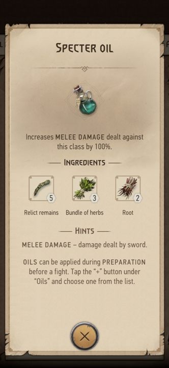 Z tego przygotujecie: Olej przeciwko upiorom (Specter Oil) - Wiedźmin Pogromca potworów: Surowce z potworów - Wiedźmin Pogromca potworów - poradnik do gry