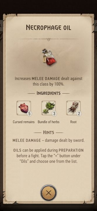 Z tego przygotujecie: Olej przeciwko trupojadom (Necrophage Oil) - Wiedźmin Pogromca potworów: Surowce z potworów - Wiedźmin Pogromca potworów - poradnik do gry