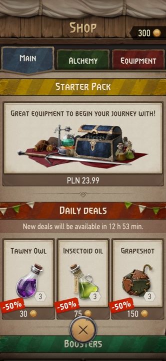 Przedmioty, które w danej dobie są w promocji - Wiedźmin Pogromca potworów: Zawartość - co można kupić? - Wiedźmin Pogromca potworów - poradnik do gry