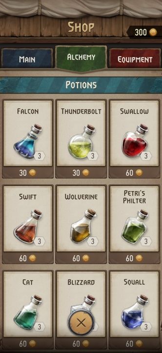 W sklepie można zakupić wszystkie eliksiry, które znajdują się w grze - Wiedźmin Pogromca potworów: Zawartość - co można kupić? - Wiedźmin Pogromca potworów - poradnik do gry