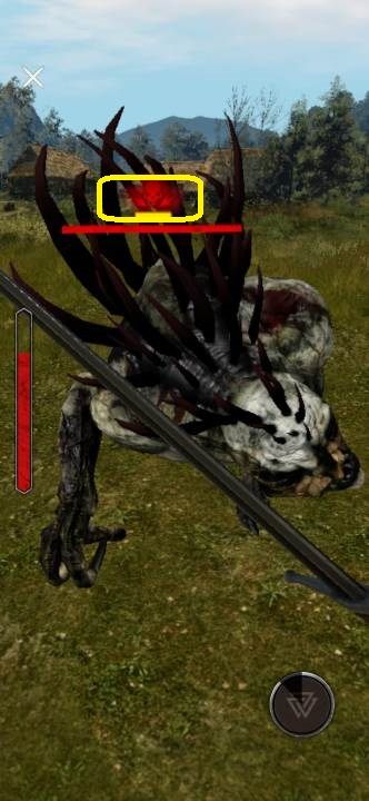 Nad głową przeciwnika co jakiś czas pojawia się specjalny znak - oznaczyliśmy go na screenie powyżej - Wiedźmin Pogromca potworów: Walka - parowanie ataków - Wiedźmin Pogromca potworów - poradnik do gry