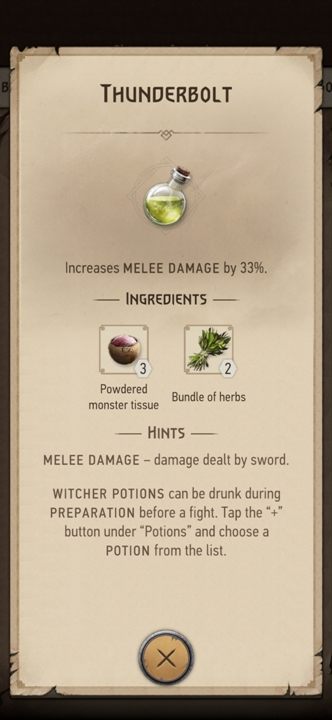 Działanie: zwiększa obrażenia zadawane w walce wręcz o 33% - Wiedźmin Pogromca potworów: Eliksiry - Wiedźmin Pogromca potworów - poradnik do gry