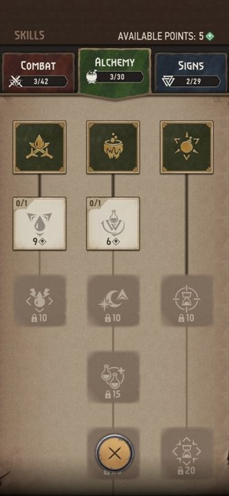 Ostatnim ruchem będzie już otworzenie sekcji eliksiry i odnalezienie dwóch umiejętności - Wiedźmin Pogromca potworów: Mało miejsca na eliksiry - co powiększyć? - Wiedźmin Pogromca potworów - poradnik do gry