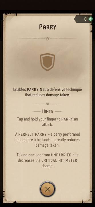 Działanie: umożliwia parowanie ciosów przeciwków - Wiedźmin Pogromca potworów: Umiejętności - walka - Wiedźmin Pogromca potworów - poradnik do gry