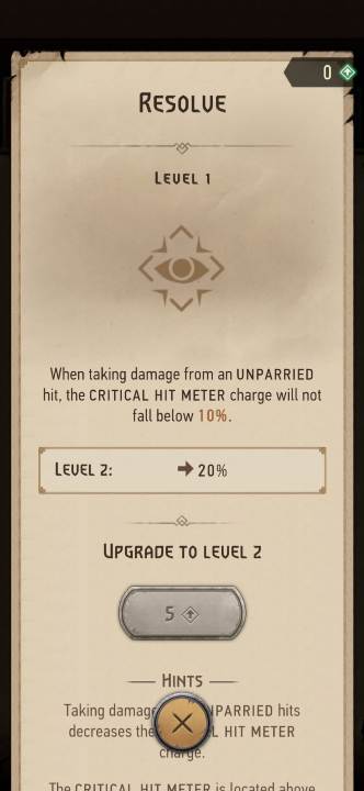 Działanie: zmniejsza ilość naładowania ciosu krytycznego po niesparowanym uderzeniu - Wiedźmin Pogromca potworów: Umiejętności - walka - Wiedźmin Pogromca potworów - poradnik do gry