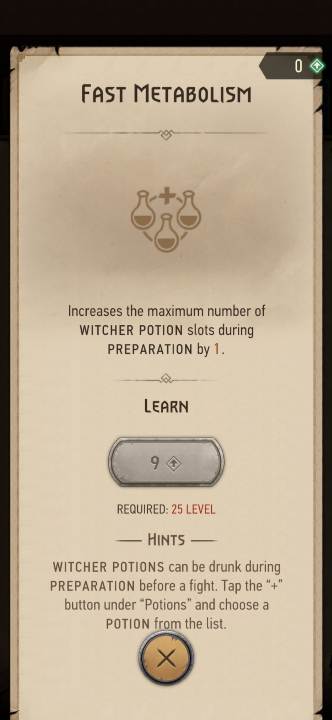 Działanie: zmniejsza ilość wiedźmińskich eliksirów, które można użyć w trakcie walki - Wiedźmin Pogromca potworów: Umiejętności - alchemia - Wiedźmin Pogromca potworów - poradnik do gry