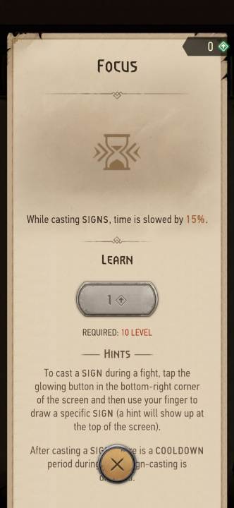 Działanie: w trakcie rzucania znaków czas zwalnia - Wiedźmin Pogromca potworów: Umiejętności - znaki - Wiedźmin Pogromca potworów - poradnik do gry