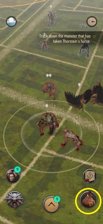 Aby wejść w sklep musicie po prostu kliknąć ikonkę, znajdującą się w prawym dolnym rogu ekranu (zaznaczoną na screenie powyżej) - Wiedźmin Pogromca potworów: Srebrny miecz - jak zdobyć? - Wiedźmin Pogromca potworów - poradnik do gry