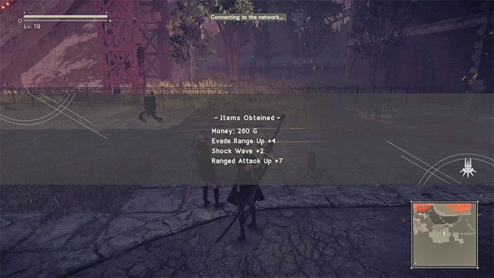 2) Odzyskanie zwłok (Retrieve) - To początkowo najlepsza opcja, gdyż będzie Was przybliżała do zdobycia srebrnego trofeum Cherish Our Resources za odzyskanie w sumie 100 ciał - NieR Automata: Elementy społecznościowe - NieR Automata - poradnik do gry