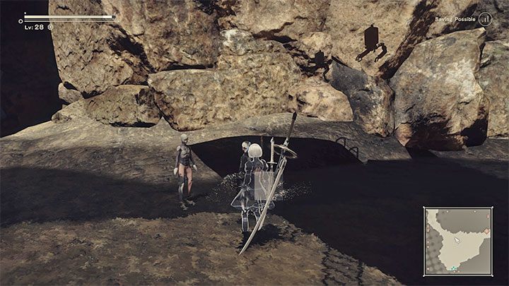 3) Naprawienie ciała (Repair) - Wybranie tej opcji spowoduje, że zwłoki innego gracza ożyją i zaczną za Wami podążać pomagając w wygrywaniu kolejnych walk - NieR Automata: Elementy społecznościowe - NieR Automata - poradnik do gry