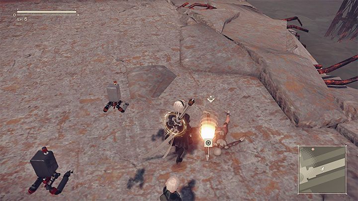 W pobliżu znajdują się też zwłoki - NieR Automata: Fabryka z prologu - jak powrócić? - NieR Automata - poradnik do gry