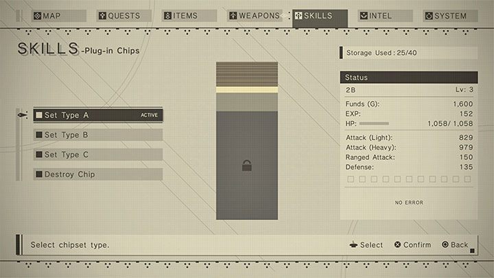 Chipy w NieR Automata najprościej można określić mianem pasywnych umiejętności - NieR Automata: Chipy - jak instalować? - NieR Automata - poradnik do gry