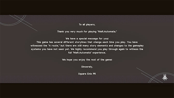 Konstrukcja kampanii w grze NieR Automata jest dość nietypowa - NieR Automata: Route B - co można przenieść? - NieR Automata - poradnik do gry