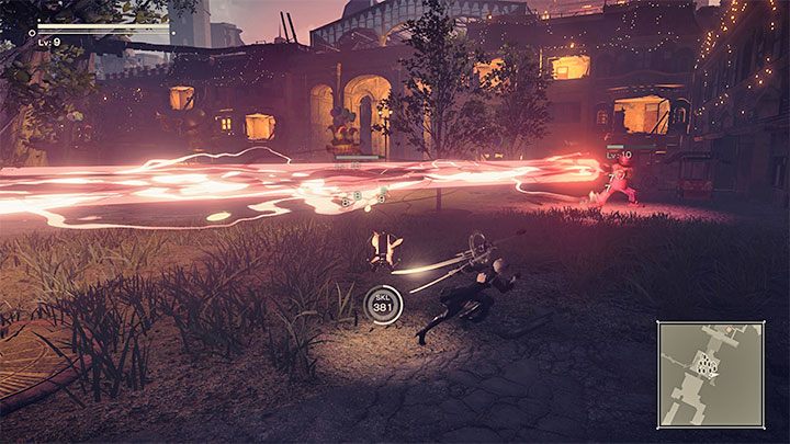 Po wkroczeniu na teren parku spodziewajcie się konieczności staczania walk z przebranymi przeciwnikami - NieR Automata: 4 Rozdział, Route A - solucja, opis przejścia - NieR Automata - poradnik do gry