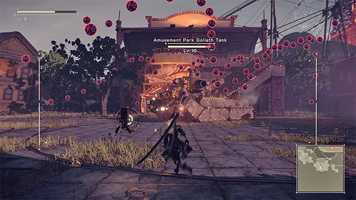 Pojedynek z czołgiem możecie sobie ułatwić - NieR Automata: 4 Rozdział, Route A - solucja, opis przejścia - NieR Automata - poradnik do gry