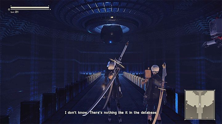 W trakcie eksploracji jaskiń pomagajcie sobie korzystaniem z latarki (wciśnięcie lewej gałki analogowej) i rozprawiajcie się po drodze z małymi maszynami - NieR Automata: 5 Rozdział, Route A - solucja, opis przejścia - NieR Automata - poradnik do gry