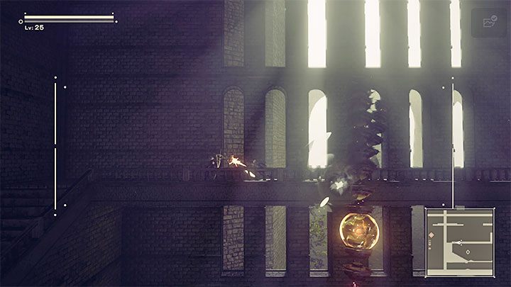 Podczas przeprawy przez zamek prawdopodobnie po raz pierwszy w całej grze napotkacie maszyny Linked-sphere Type w kształcie stonogi - NieR Automata: 6 Rozdział, Route A - solucja, opis przejścia - NieR Automata - poradnik do gry