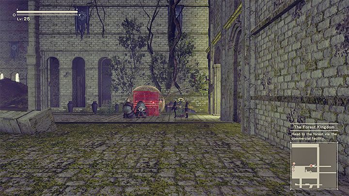 Podążając dalej w lewo górną ścieżką dotrzecie do drugiego Access Pointa z zamku - NieR Automata: 6 Rozdział, Route A - solucja, opis przejścia - NieR Automata - poradnik do gry