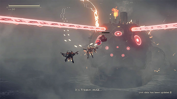 Goliath Flyer był tylko przystawką do głównego dania, którym jest gigantyczny kolos Grun - NieR Automata: 7 Rozdział, Route A - solucja, opis przejścia - NieR Automata - poradnik do gry