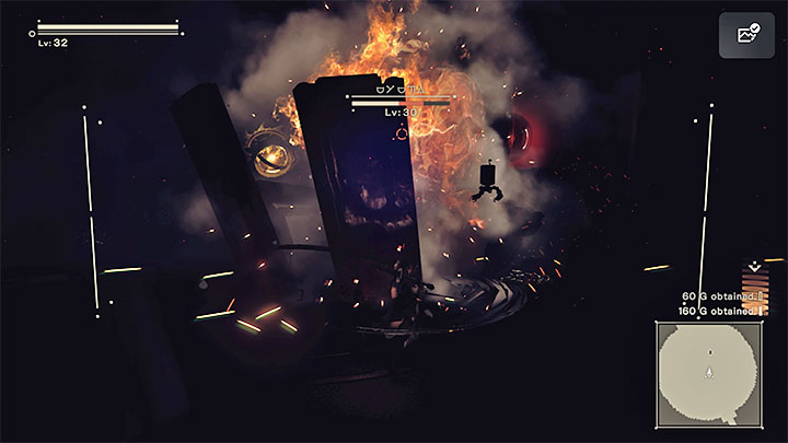 Może dojść do sytuacji, w której boss zostanie tymczasowo ogłuszony - NieR Automata: 9 Rozdział, Route A - solucja, opis przejścia - NieR Automata - poradnik do gry