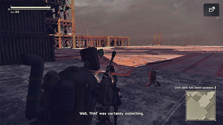 Po rozprawieniu się z bossem będziecie mogli wznowić ucieczkę z fabryki i dotrzyjcie na początek do nowej windy - NieR Automata: 9 Rozdział, Route A - solucja, opis przejścia - NieR Automata - poradnik do gry