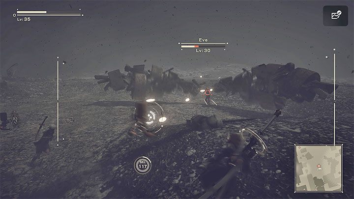 Podczas wymiany ciosów uważajcie na większe ataki wręcz w wykonaniu Eve (np - NieR Automata: 10 Rozdział, Zakończenie A, Route A - solucja, opis przejścia - NieR Automata - poradnik do gry