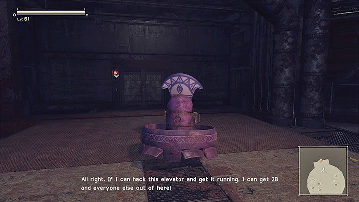 Kierujcie się cały czas w lewo aż dotrzecie miejsca z powyższego obrazka - NieR Automata: 9 Rozdział, Route B - solucja, opis przejścia - NieR Automata - poradnik do gry