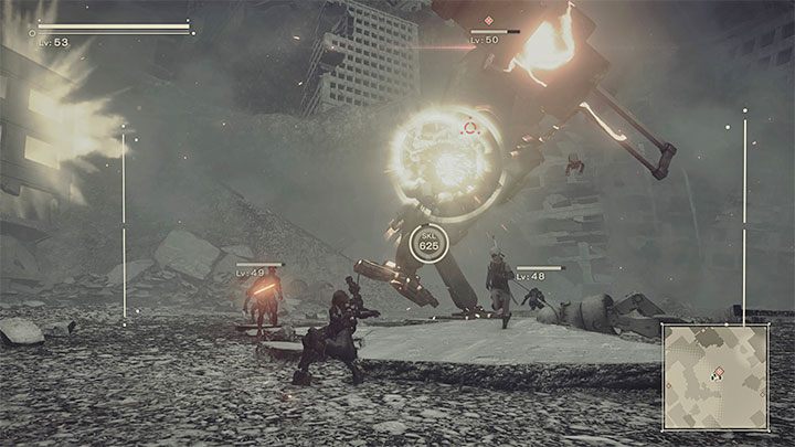 Wyczekujcie otrzymania zaktualizowania celu misji dotyczącego odnalezienia przeciwnika zakłócającego sygnał - NieR Automata: 11 Rozdział, 2B i 9S - Route C,D - solucja, opis przejścia - NieR Automata - poradnik do gry