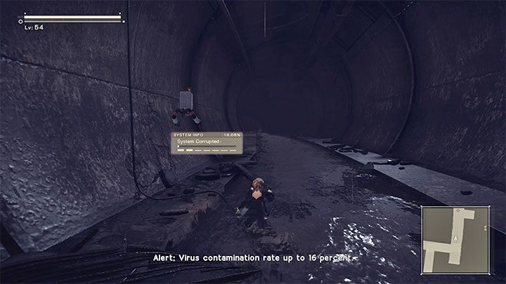 Rozpoczynacie na nabrzeżu w Zalanym Mieście i pojawią się dwa duże utrudnienia - NieR Automata: 11 Rozdział, 2B i 9S - Route C,D - solucja, opis przejścia - NieR Automata - poradnik do gry