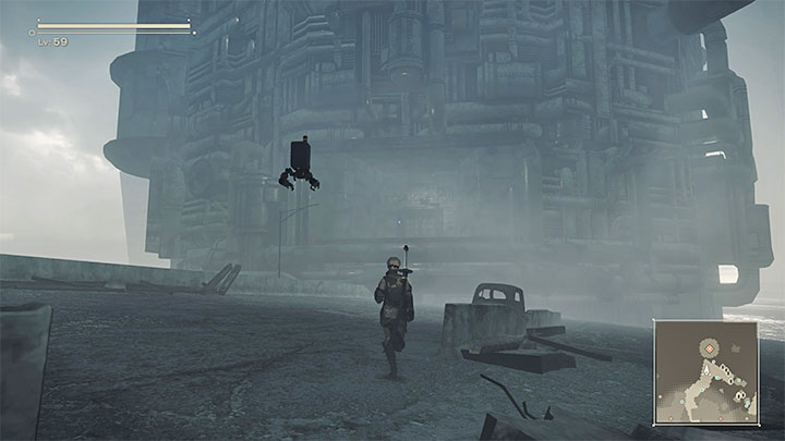 Rozdział rozpoczniecie w lesie, czyli w miejscu, w którym w rozdziale 13 9S zajęty był badaniem pierwszej konstrukcji Recovery Unit - NieR Automata: 15 Rozdział, 9S - Route C,D - solucja, opis przejścia - NieR Automata - poradnik do gry