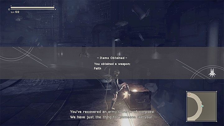 Do podróżowania na kolejne piętra tak samo jak w wieży z rozdziału 13 używa się windy, przy czym każdorazowo dostępna jest podróż tylko o jedno piętro wyżej - NieR Automata: 15 Rozdział, 9S - Route C,D - solucja, opis przejścia - NieR Automata - poradnik do gry