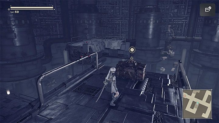 Na kolejnych piętrach Soul Box będziecie informowani o tym ile nowych zamkniętych skrzyń jest do zhakowania - NieR Automata: 15 Rozdział, 9S - Route C,D - solucja, opis przejścia - NieR Automata - poradnik do gry