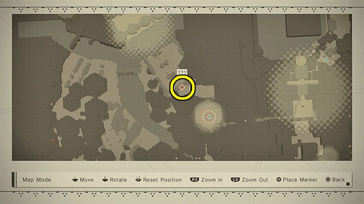 Zleceniodawca questu: Weird-talking Machine (Forest Castle) - NieR Automata: Las i Zamek - solucja, misje poboczne - NieR Automata - poradnik do gry