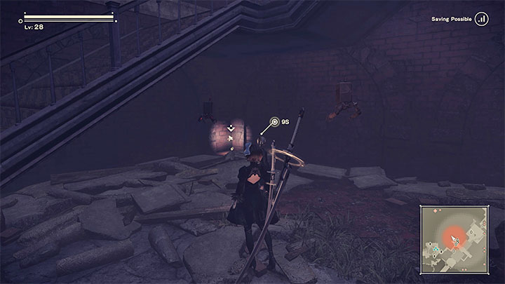 Kwiat z Parku rozrywki (Amusement Park) - Rośnie on w jednej z bocznych alejek - NieR Automata: Las i Zamek - solucja, misje poboczne - NieR Automata - poradnik do gry