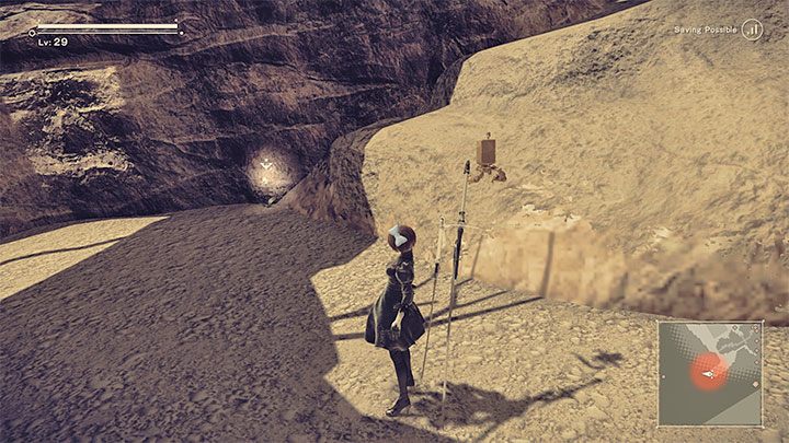 Powtarzajcie ten schemat z kolejnymi oddalonymi półkami aż dotrzecie do lokacji, w której rośnie poszukiwany kwiat - NieR Automata: Las i Zamek - solucja, misje poboczne - NieR Automata - poradnik do gry
