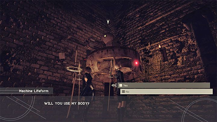 Do wygrywania walk na arenie musicie używać maszyn i 9S nie weźmie osobiście udziału w żadnym ze starć - NieR Automata: Las i Zamek - solucja, misje poboczne - NieR Automata - poradnik do gry