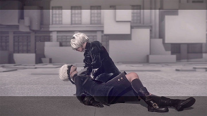 Możecie się teraz zachować na dwa sposoby - NieR Automata: 8 Rozdział, Route A - solucja, opis przejścia - NieR Automata - poradnik do gry