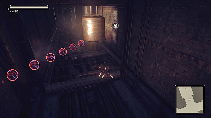 Za niedługo zaktualizuje się Wasz cel misji i pojawią się na nim ikony 4 lokacji z systemami obrony - możecie odwiedzać je w dowolnej kolejności - NieR Automata: 1 Rozdział, Route B - solucja, opis przejścia - NieR Automata - poradnik do gry