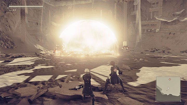 Identycznie do ścieżki A zanim awansujecie do konfrontacji z Adamem będziecie musieli przez pewien czas walczyć ze zwykłymi maszynami - NieR Automata: 3 Rozdział, Route B - solucja, opis przejścia - NieR Automata - poradnik do gry