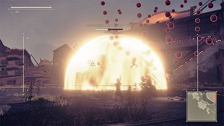 W trakcie zaliczania tego rozdziału w ramach ścieżki B również będziecie mogli zmierzyć się z wielkim czołgiem i także w tym przypadku walka ta jest opcjonalna - NieR Automata: 4 Rozdział, Route B - solucja, opis przejścia - NieR Automata - poradnik do gry